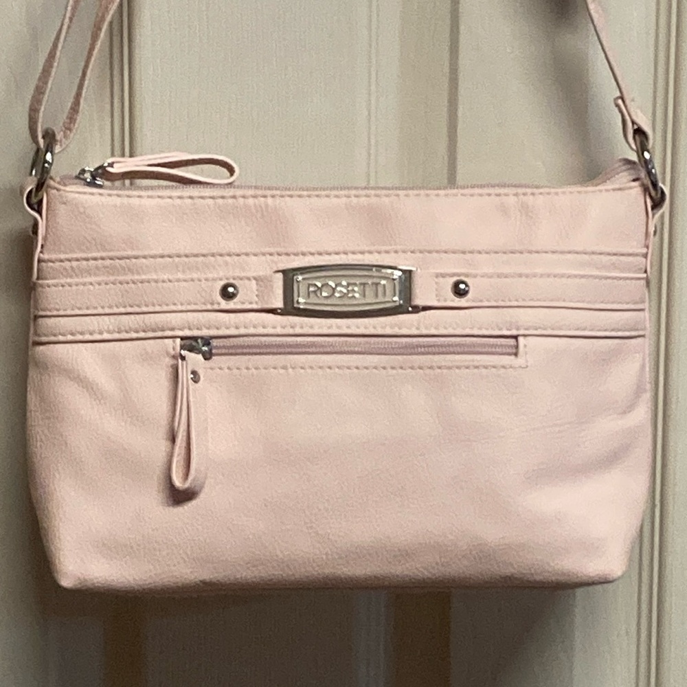 Rossetti Adjustable Crossbody Shoulder Bag in Pastel Pink